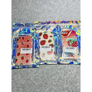 3 Berkin Arts Compatible with iPhone 7/SE2 Strawberry Theme